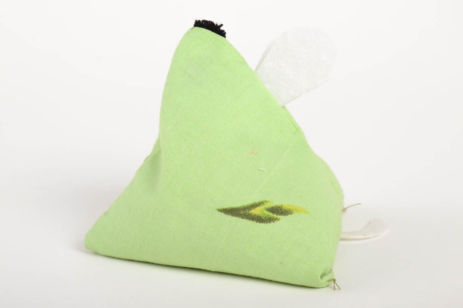 Handmade grünes Kuscheltier Maus Stoff Spielzeug Geschenk für Kinder foto 4
