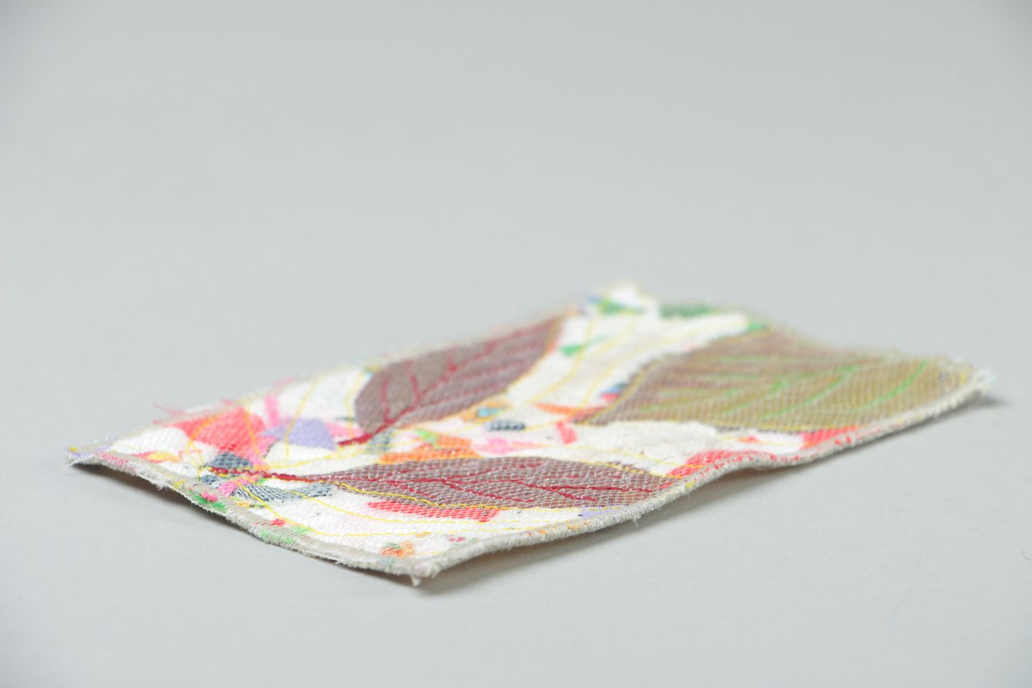 Tableau en patchwork tissu Automne fait main photo 3