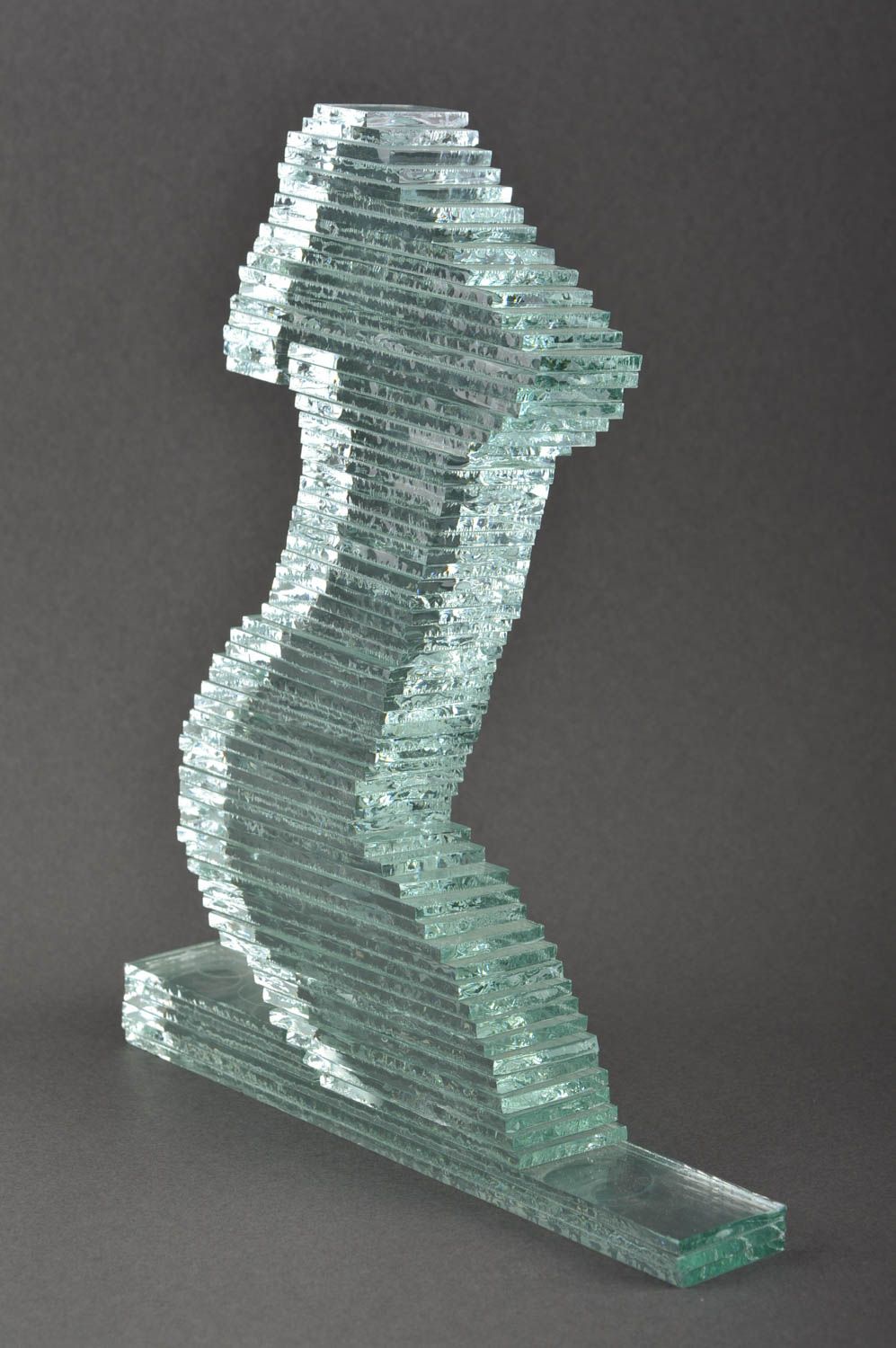 Statuette en verre Figurine décorative faite main silhouette femme Déco maison photo 3