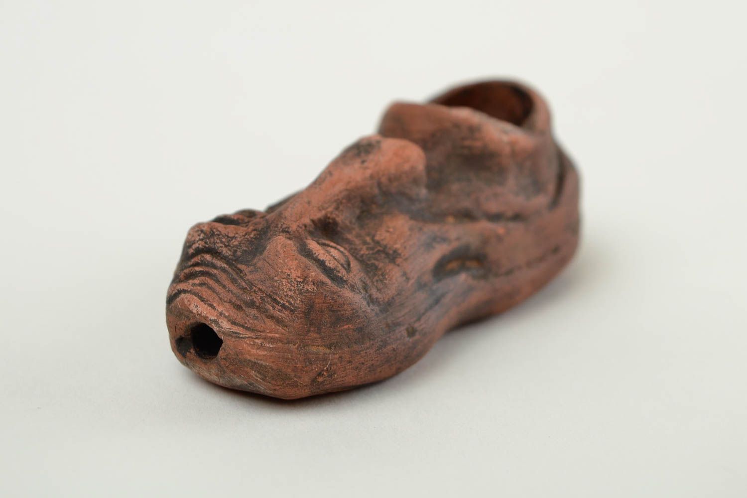 Handmade kleine Tabakpfeife Geschenk für Mann Pfeife aus Ton Keramik Pfeife   foto 5