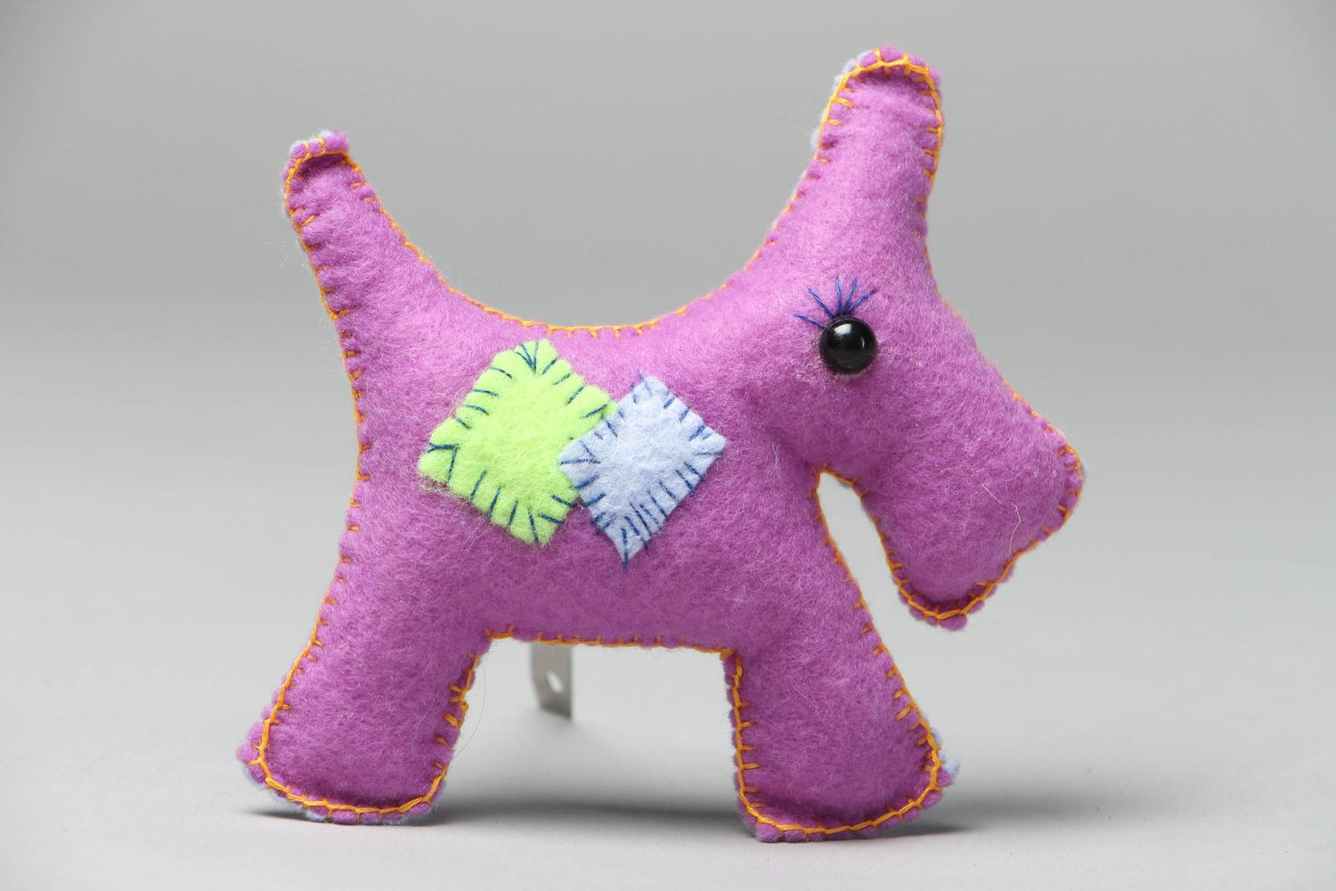 Мягкая игрушка ручной работы из фетра детская Розовая лошадка фото 1