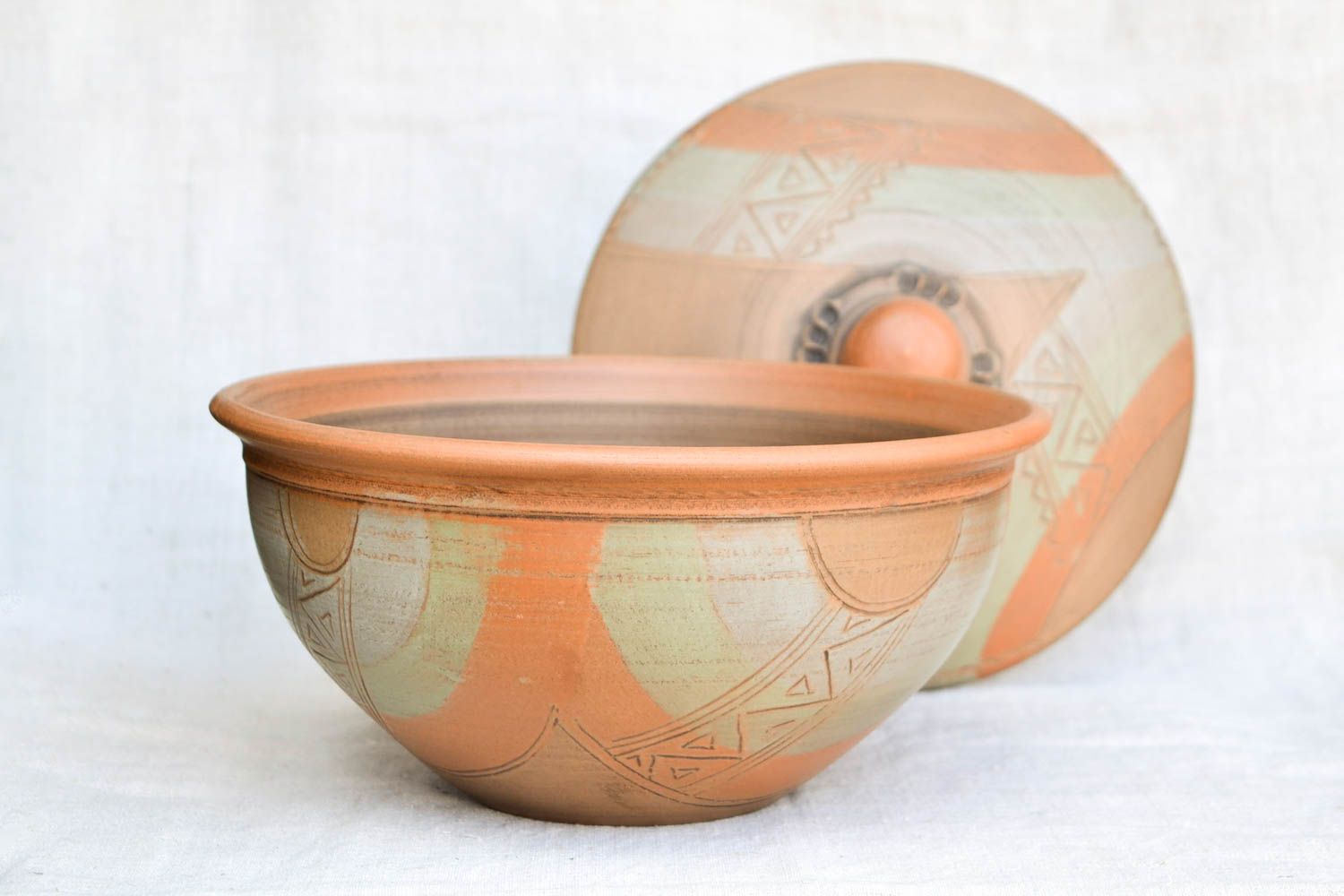 Handmade Keramik Geschirr Schüssel mit Deckel Küchen Deko Geschenk für Frauen foto 5