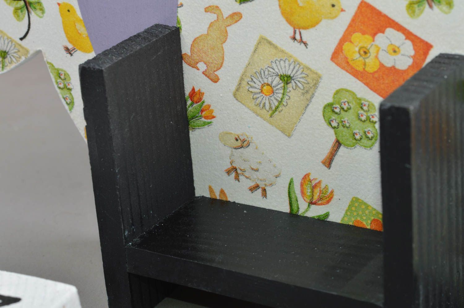 Calendario de mesa hecho a mano decoración de interior regalo para niño cordero foto 5