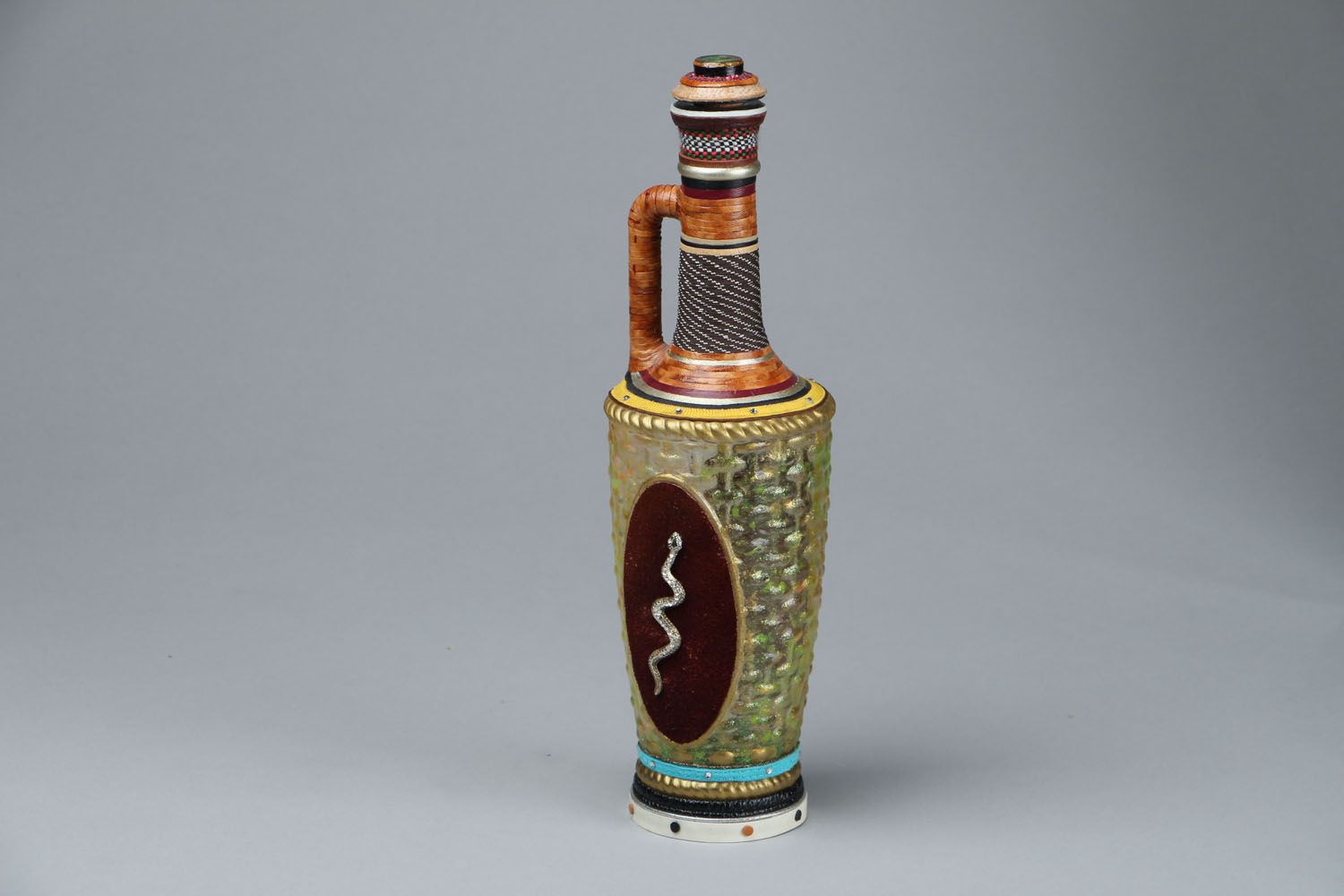 Handmade dekorative Flasche foto 3