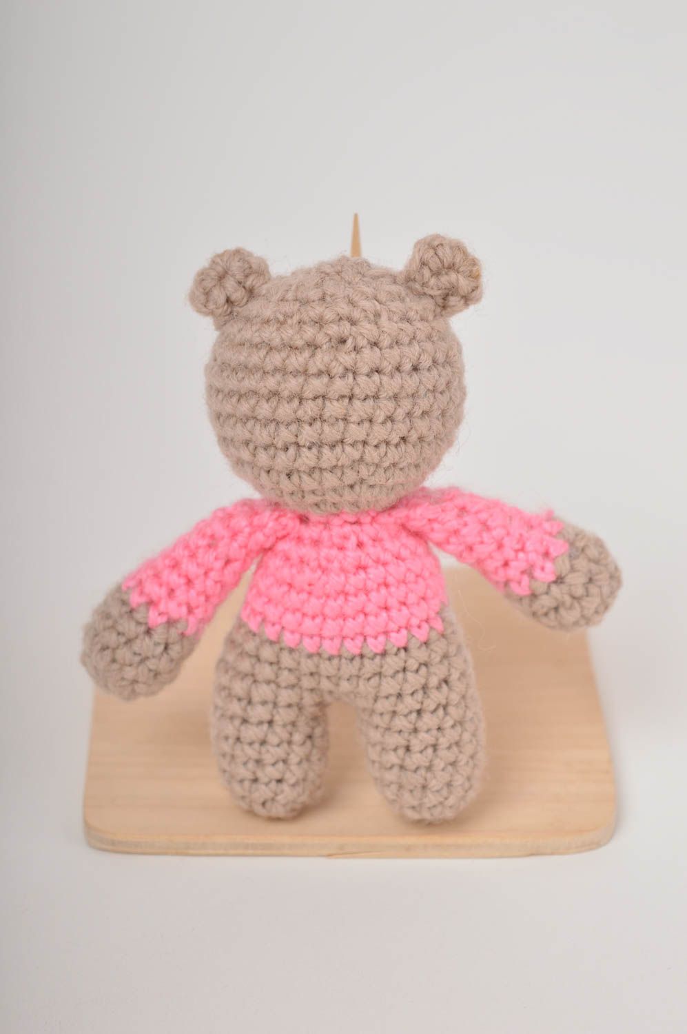 Jouet ours Peluche faite main en fils acryliques petite Cadeau pour enfant photo 3