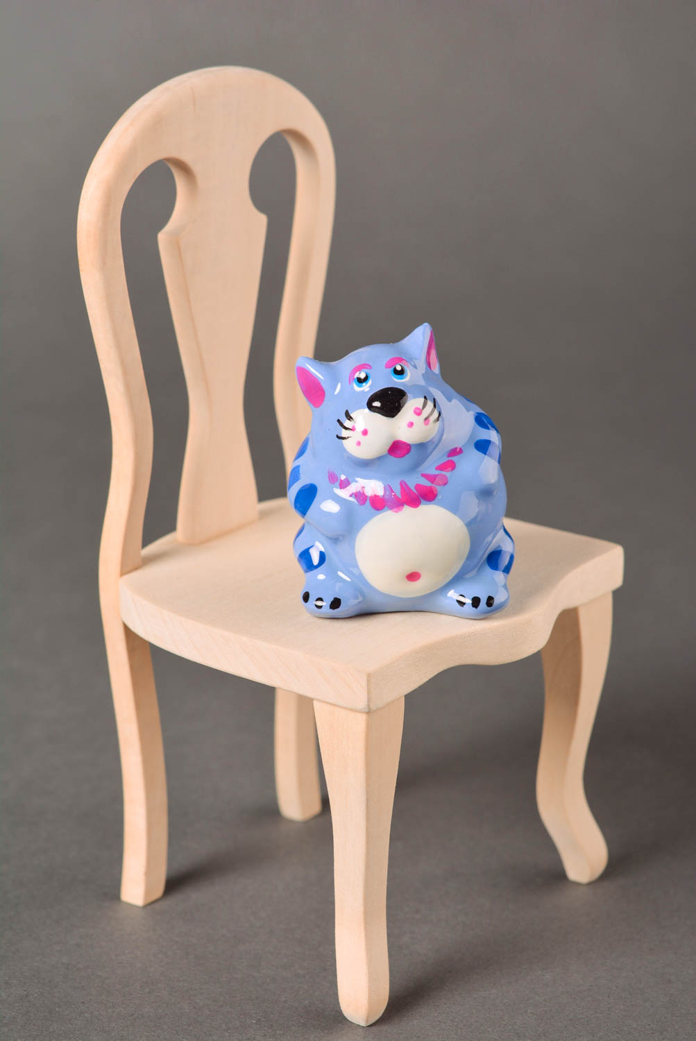 Gips Figur Handgefertigt schöne Dekoration ausgefallenes Geschenk Katze foto 1
