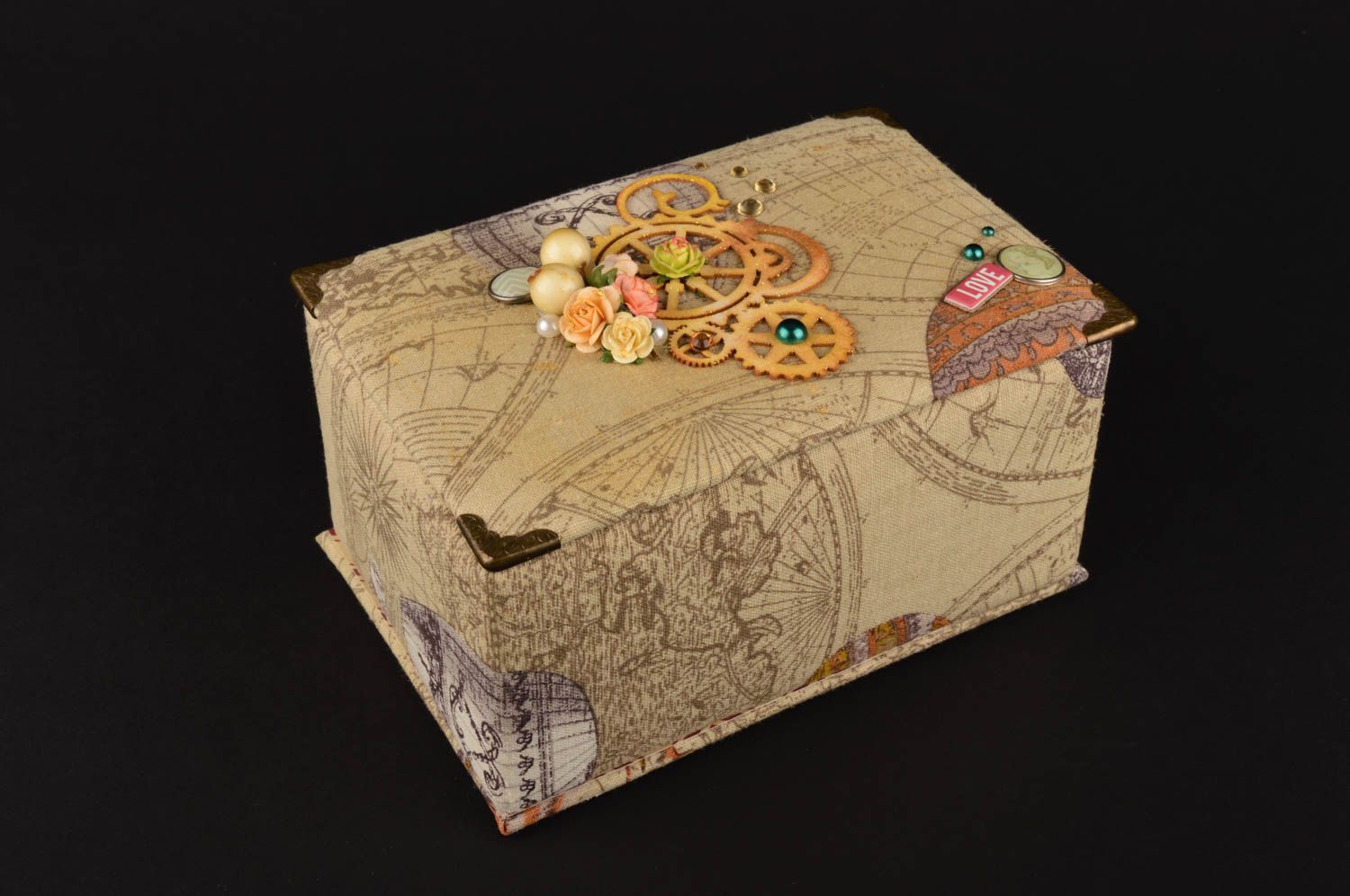 Unusual stylish accessories paper designer box beautiful handmade home decor photo 1