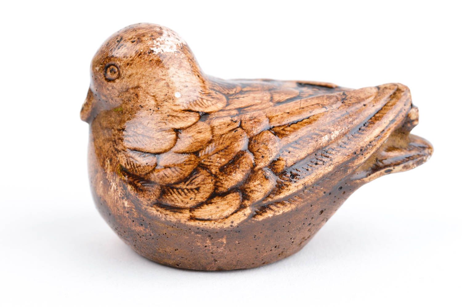 Figura de yeso hecha a mano regalo original decoración de interior Pájaro foto 2