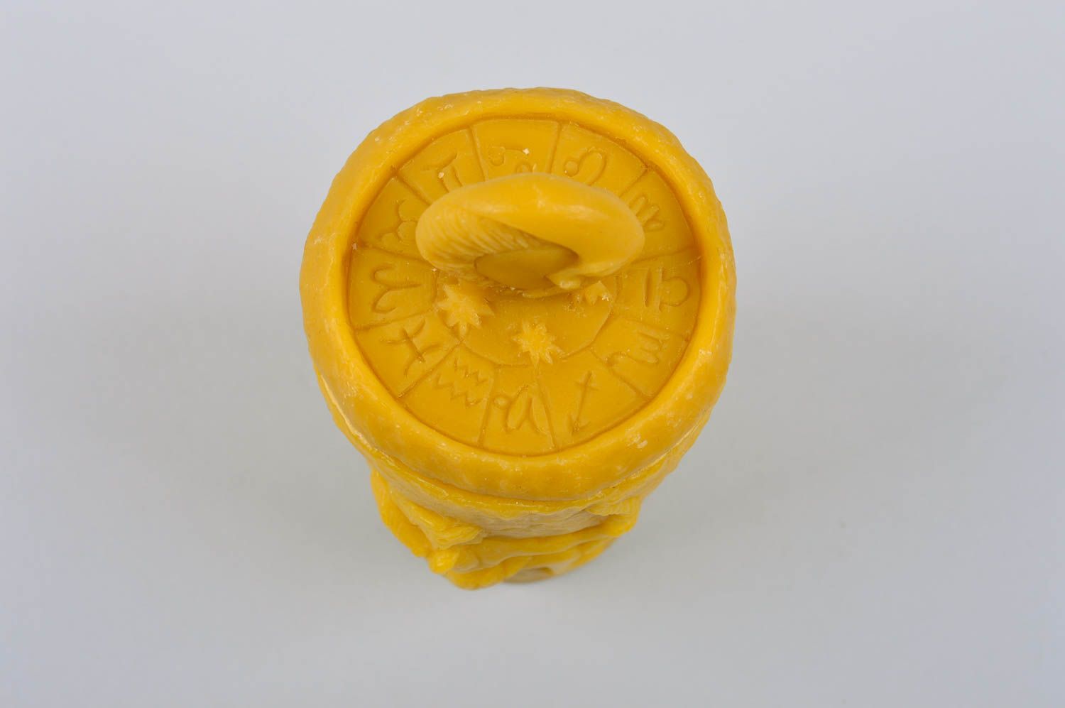 Verre fait main Gobelet original Vaisselle design Sagittaire cire d'abeille photo 3
