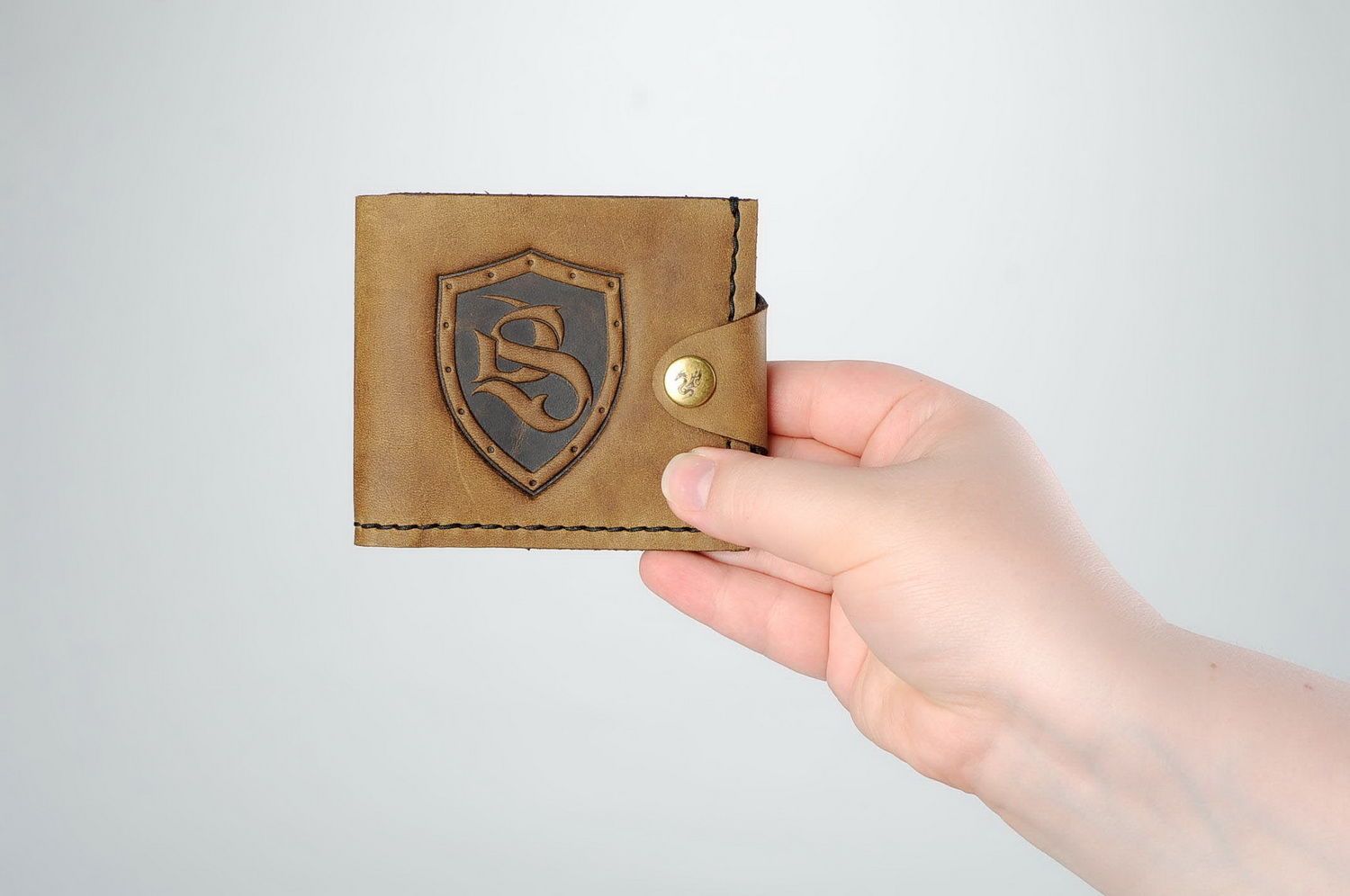 Men's wallet made of genuine leather Dragon photo 2