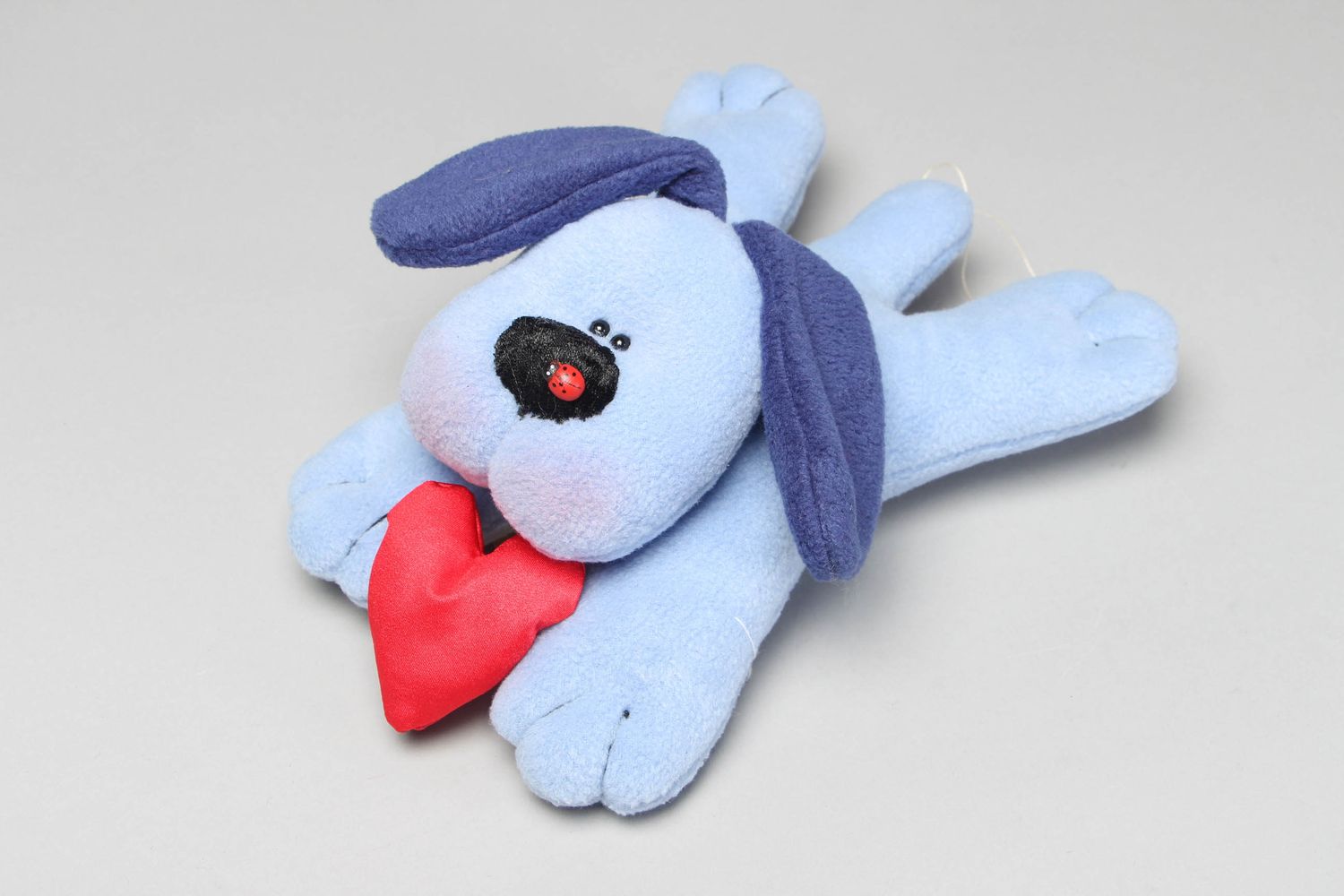 Handmade soft toy Blue Puppy photo 1