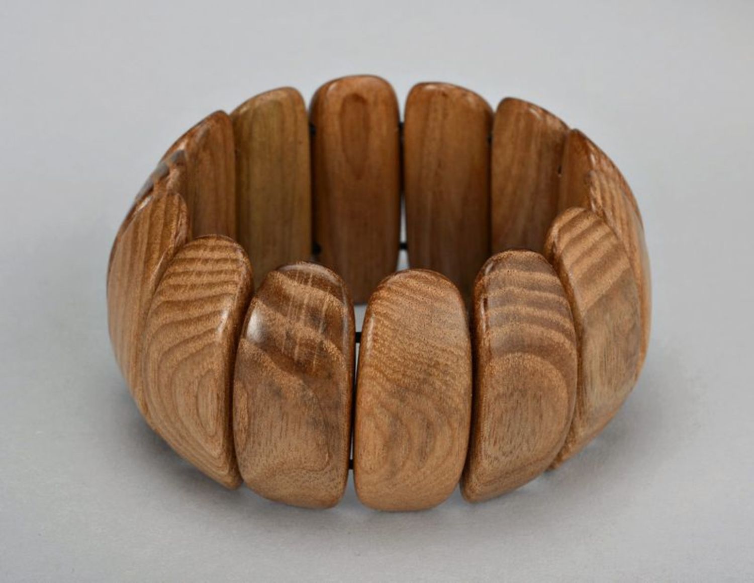 Bracciale di legno fatto a mano braccialetto chiaro braccialetto da polso

 foto 4