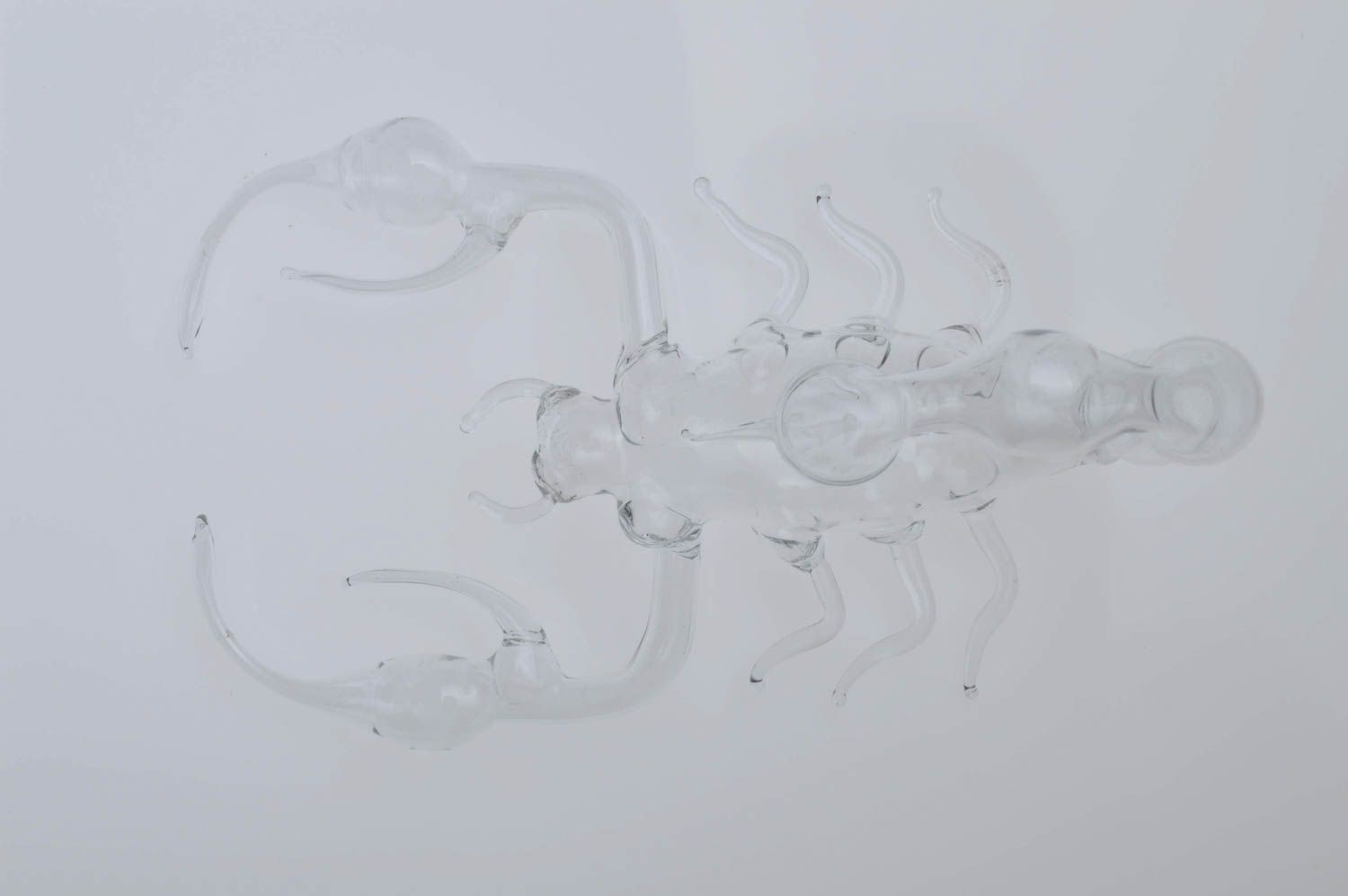 Handmade Deko Figur Skorpion Dekoideen Wohnzimmer Figur aus Glas stilvoll grell foto 2