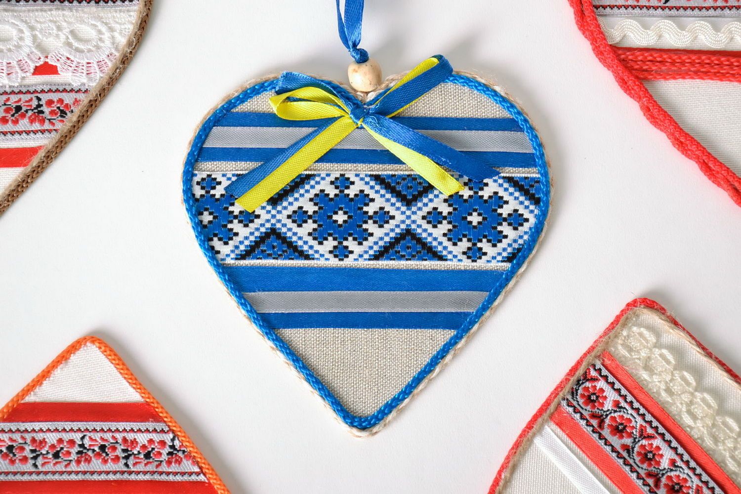 Charm From heart to heart with embroidery photo 2