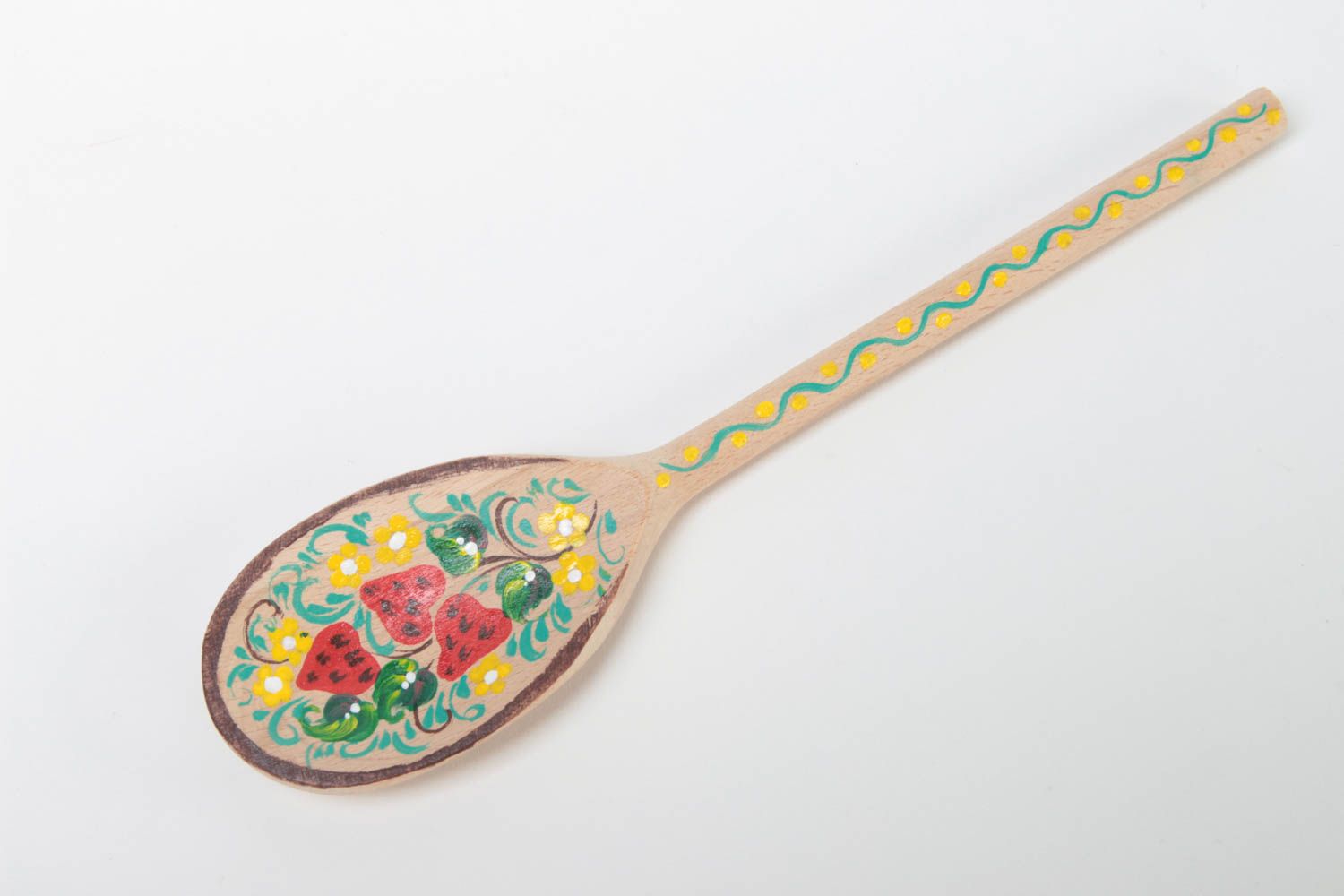 Handmade spoon wooden cutlery unusual gift decorating ideas kitchen accessories photo 2