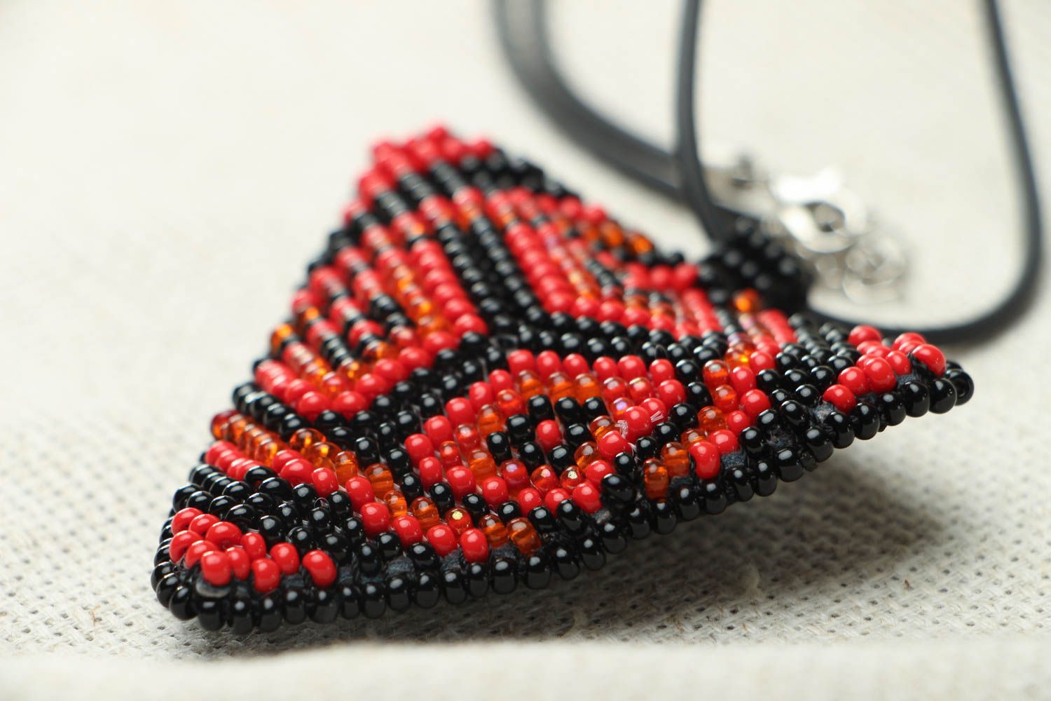 Homemade pendant with Czech beads photo 3