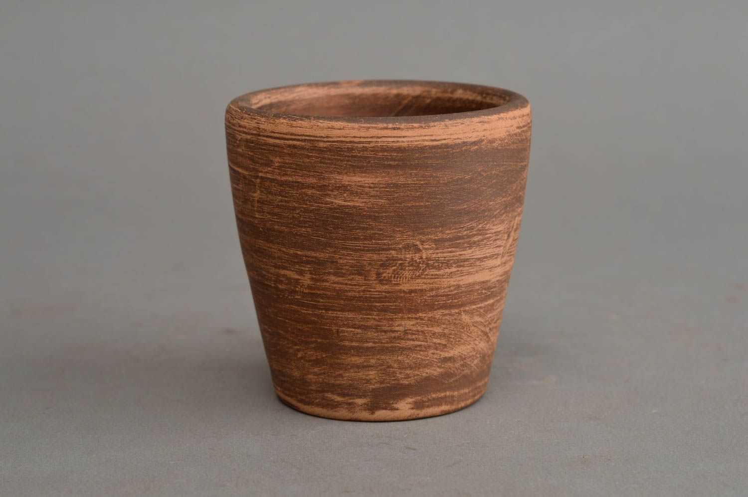 Copa de barro hecha a mano vaso de chupito de cerámica regalo original foto 2