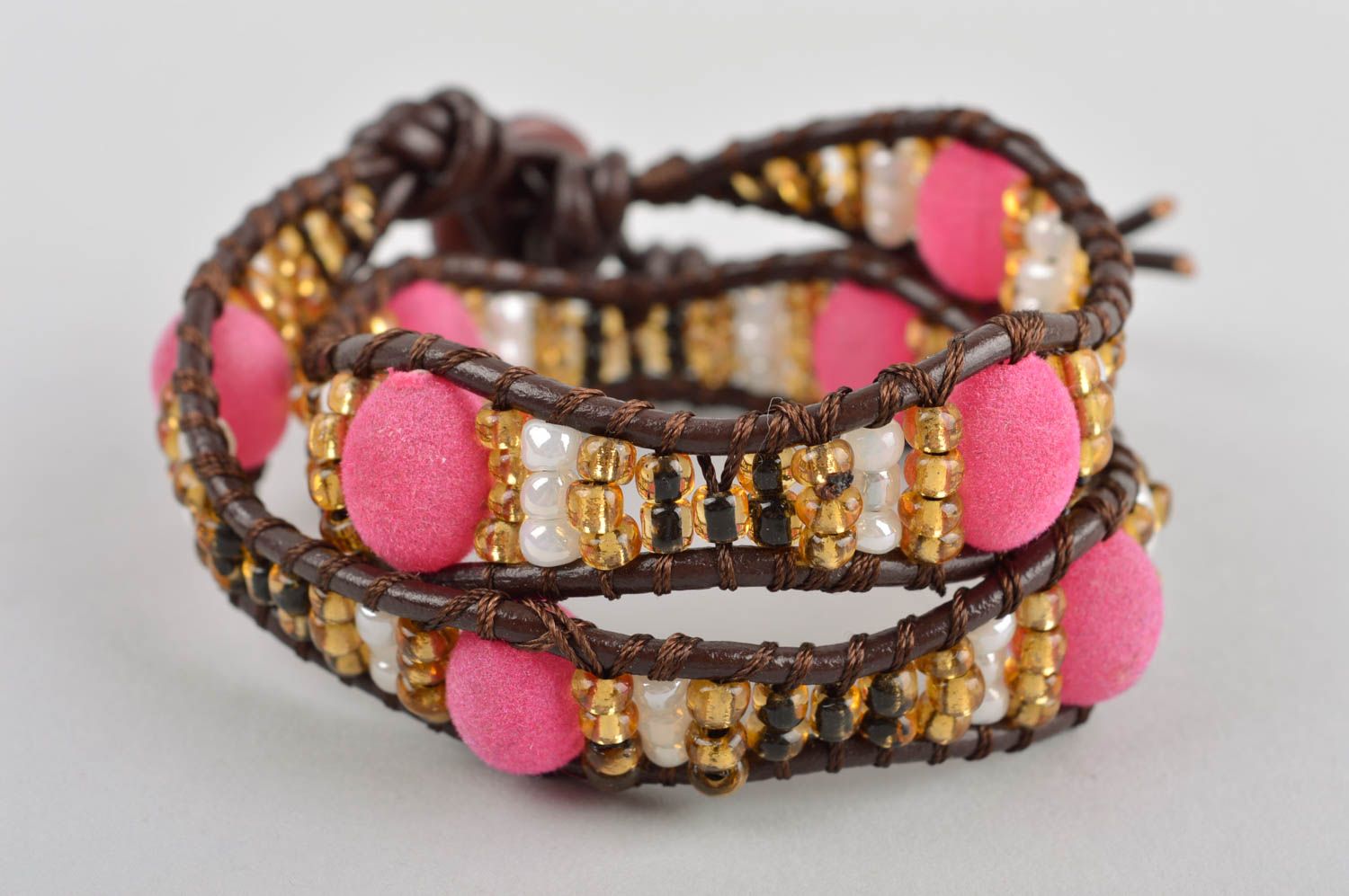 Handmade bracelet unusual jewelry beaded bracelet gift ideas designer jewelry photo 2