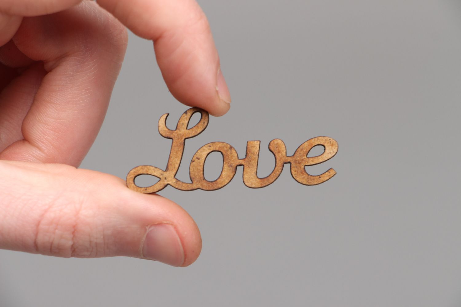Handmade craft blank lettering Love photo 3