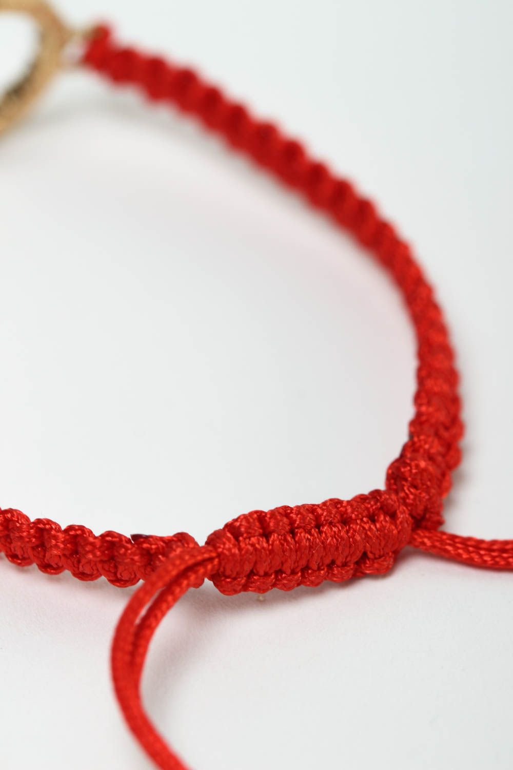Модный браслет ручной работы красивый браслет из ниток плетеный браслет фото 4