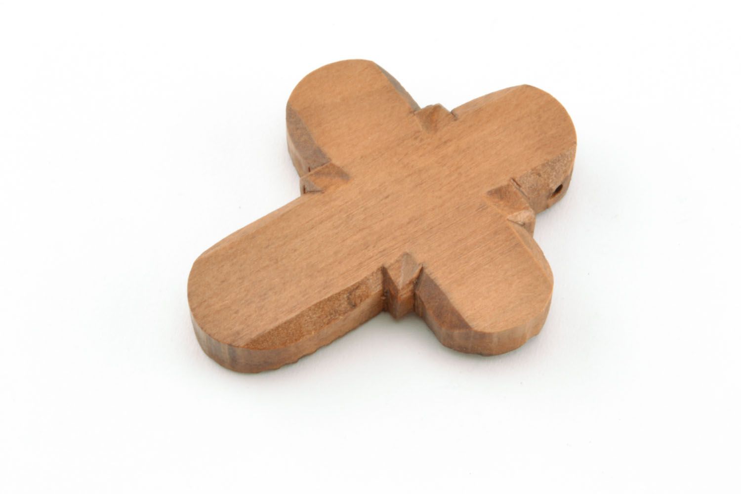 Croix pectorale en bois faite main photo 4