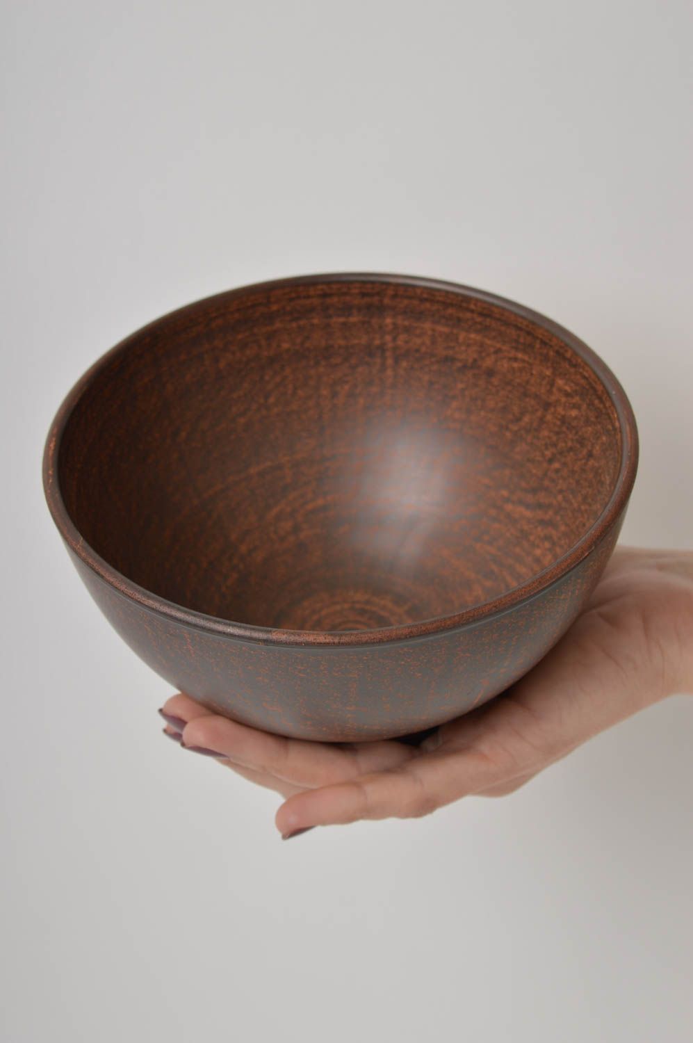 Посуда ручной работы керамическая миска для супа вместительная глиняная посуда фото 5