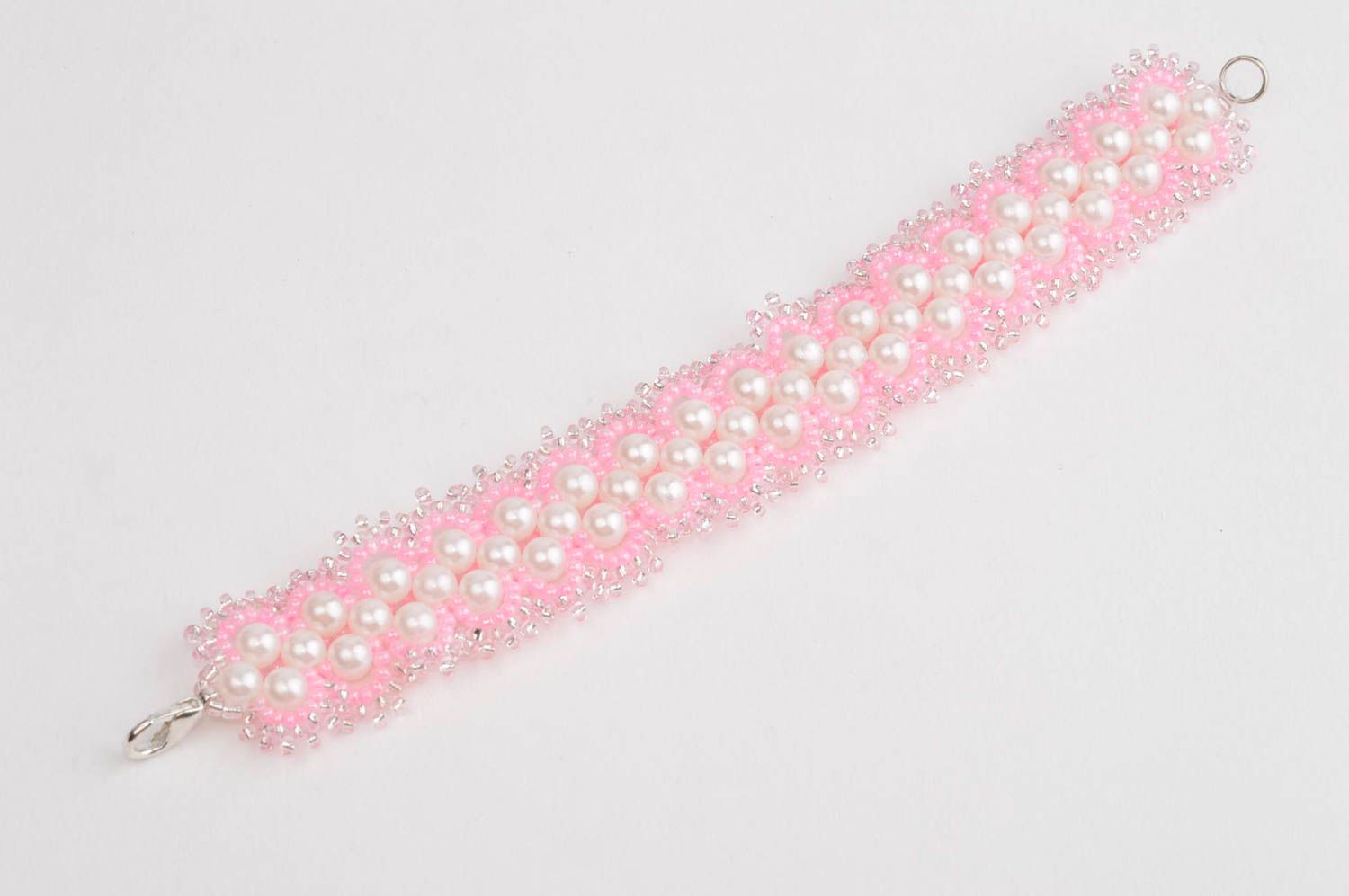 Woven bracelet seed beads bracelet exclusive accessories elegant bijouterie photo 3
