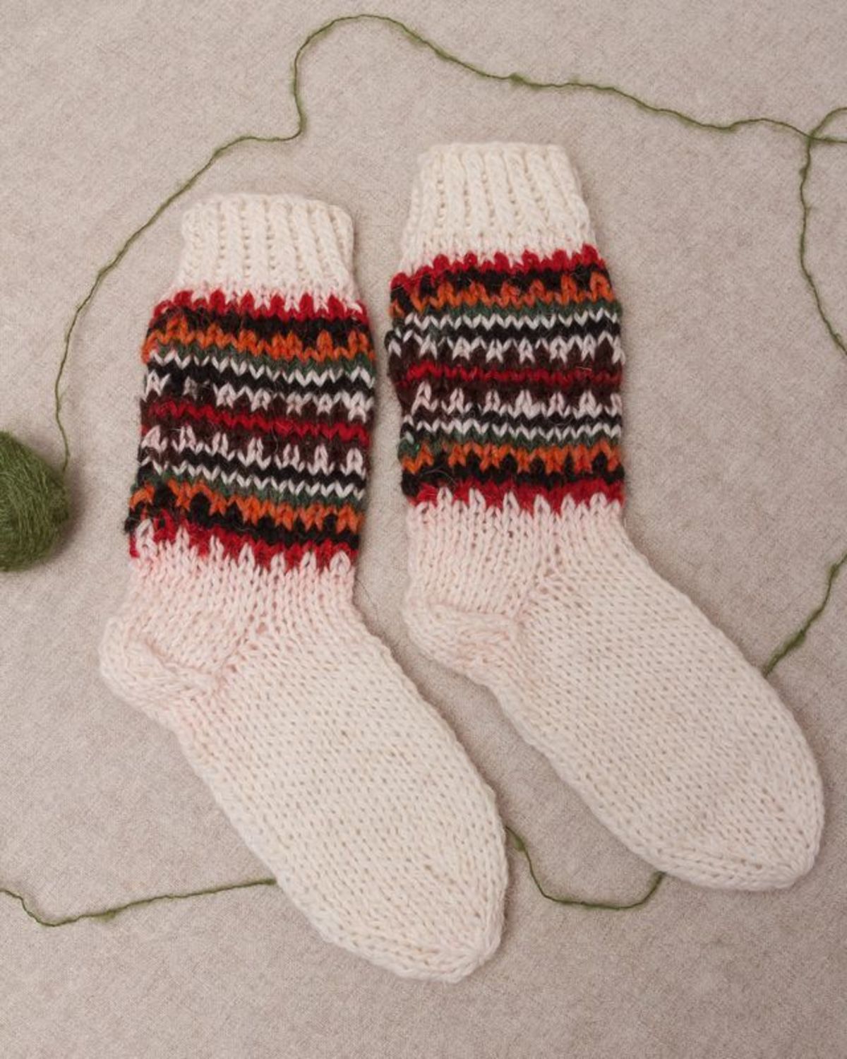 Socken aus Naturwolle für Frauen foto 1