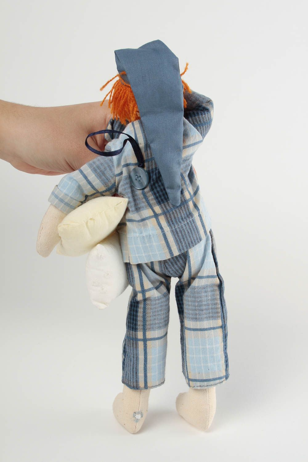 Игрушка ручной работы интерьерная игрушка в виде мальчика декор для дома фото 2