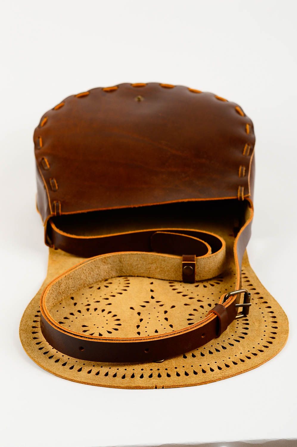 Сумка ручной работы кожаная сумка стильная оригинальная сумка через плечо фото 3