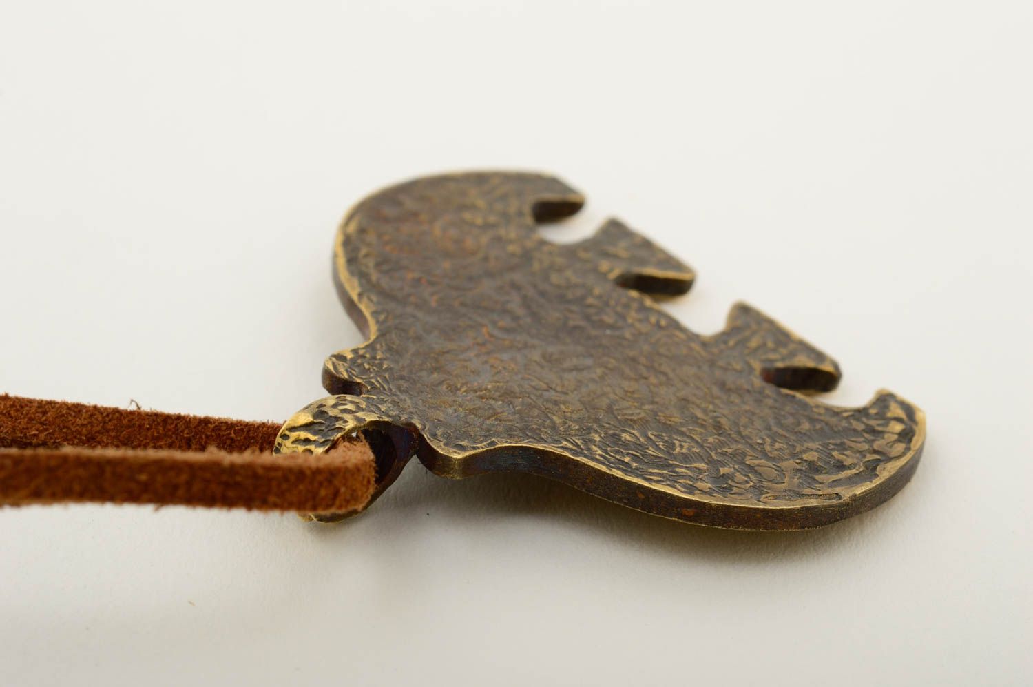 Украшение ручной работы кулон на шею украшение из бронзы с натуральным камнем фото 5