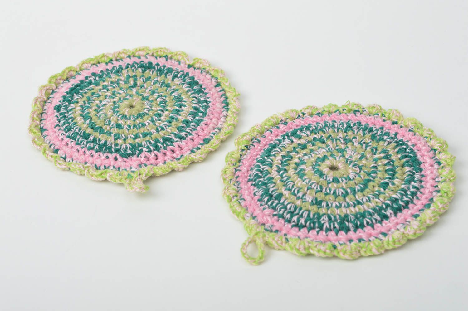 Manique au crochet faite main Textile de cuisine tricot Accessoire cuisine photo 4