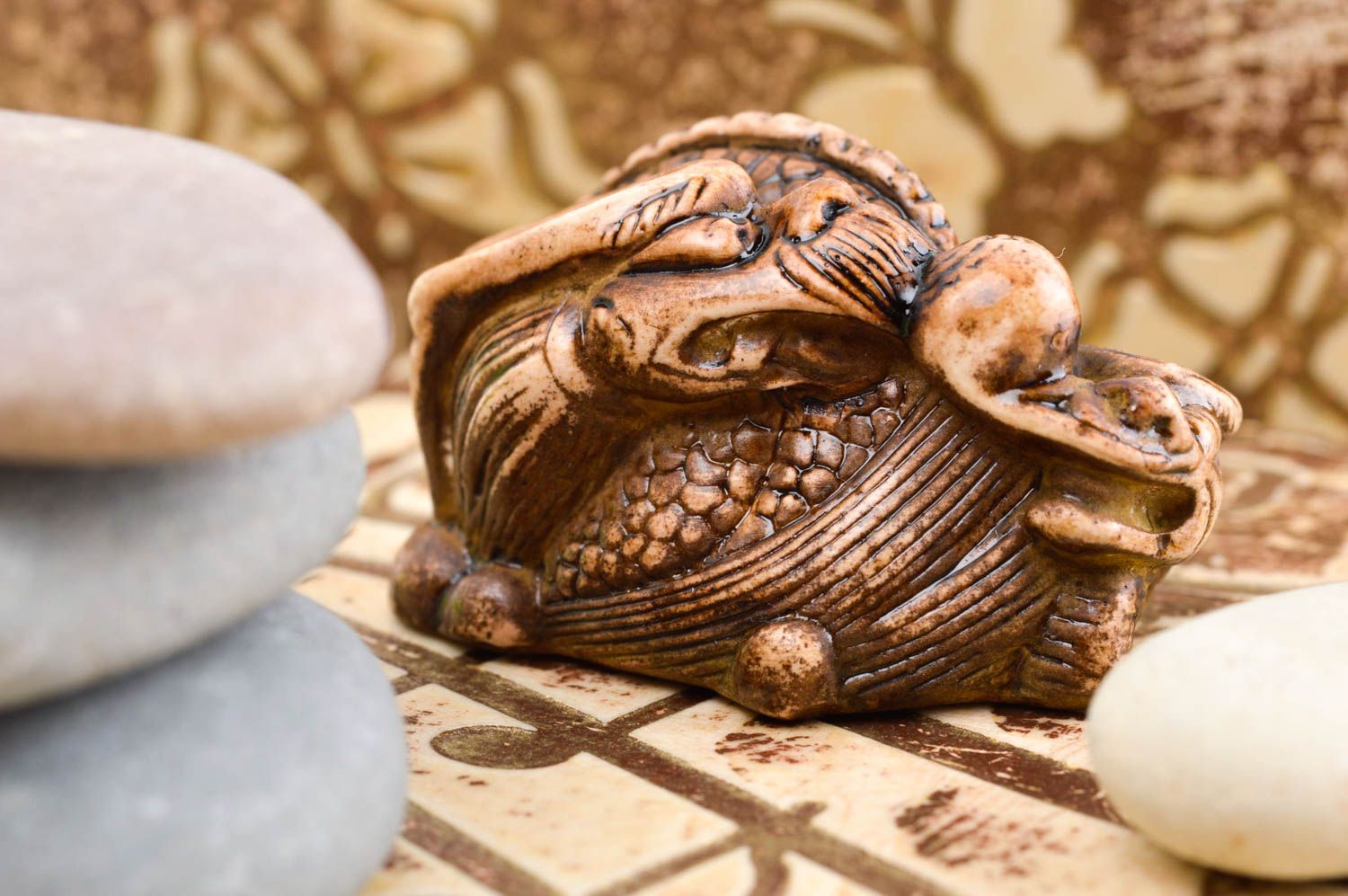 Figura de yeso artesanal decoración de interior regalo original Dragón foto 1