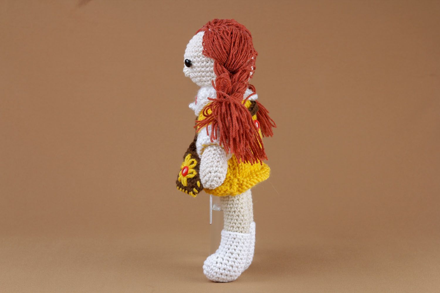 Bambola a maglia fatta a mano pupazzo morbido da bambini a uncinetto foto 4
