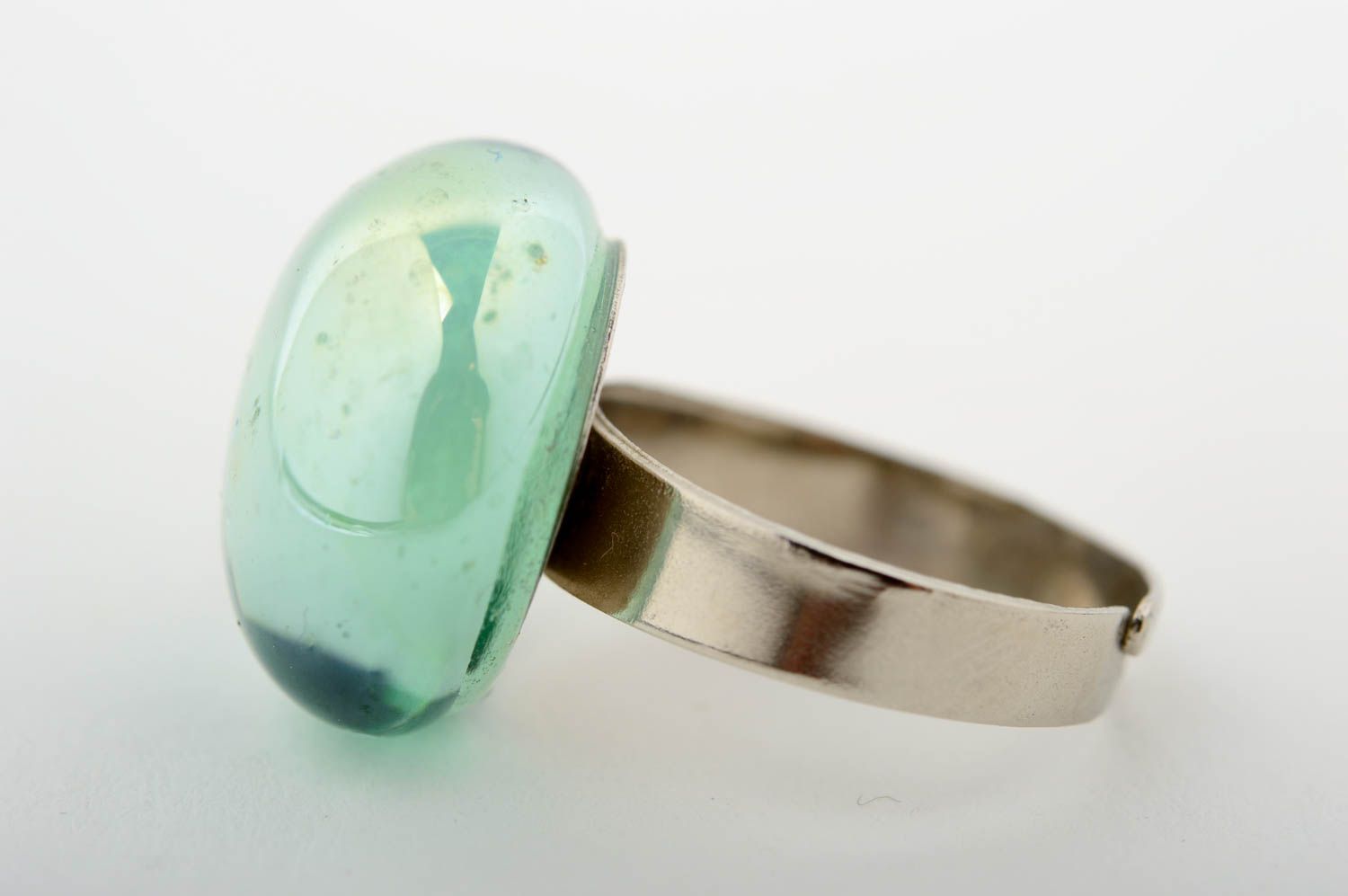 Unusual handmade glass ring womens rings costume jewelry fashion tips for girls photo 5