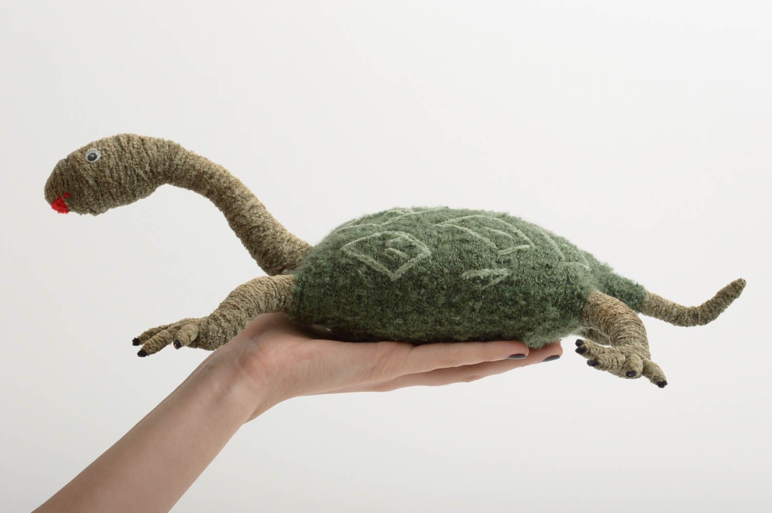 Jouet tortue Peluche faite main en fils Cadeau original pour enfant et décor photo 5