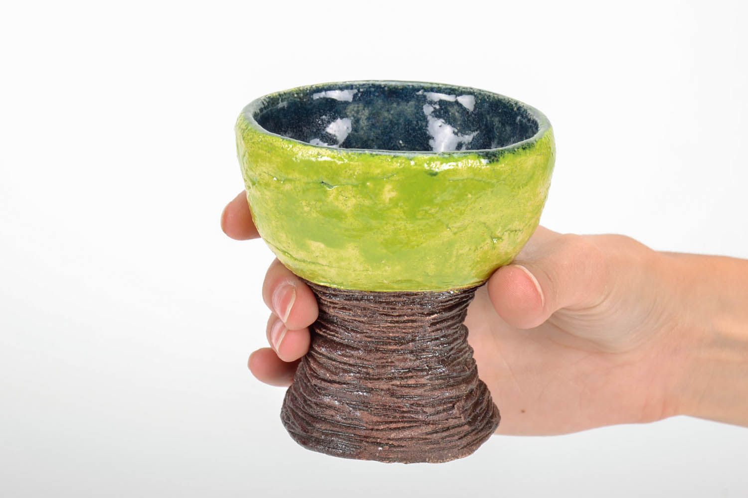 Taça de cerâmica colorido feito à mão revestido com esmalte para decoração da cozinha foto 5