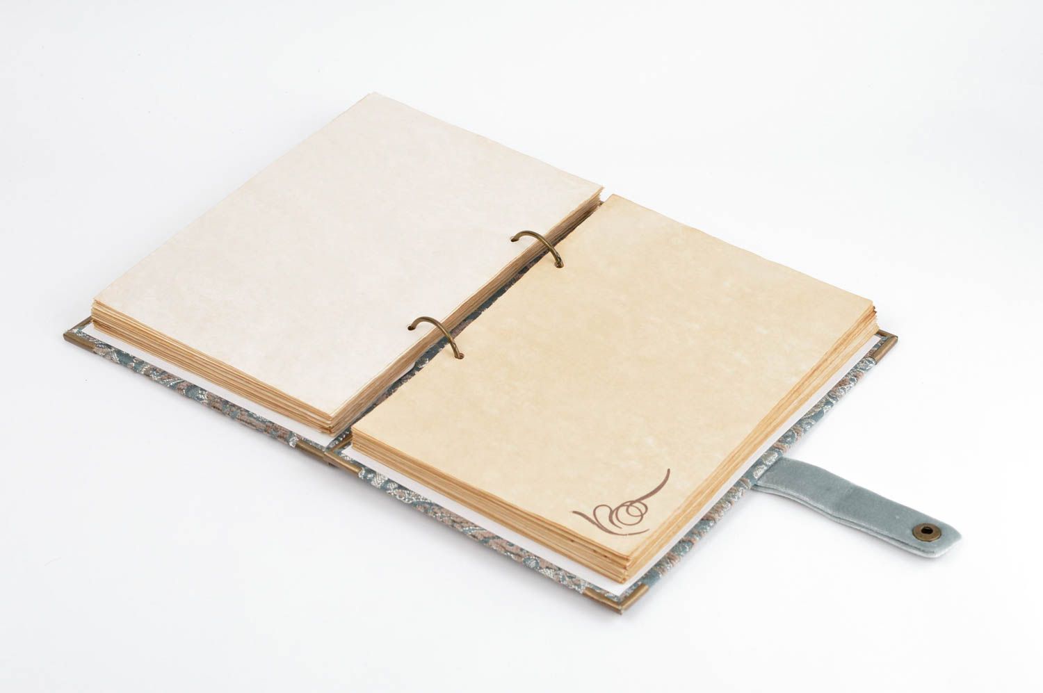 Carnet fait main Agenda design 100 feuilles couverture tissu Papeterie originale photo 3