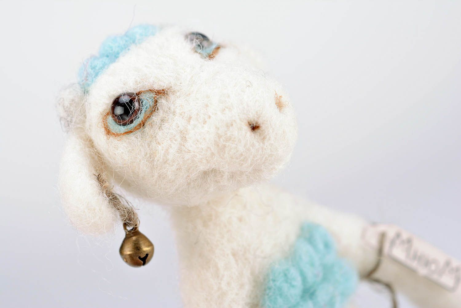 Woolen toy made using felting technique She-goat photo 3