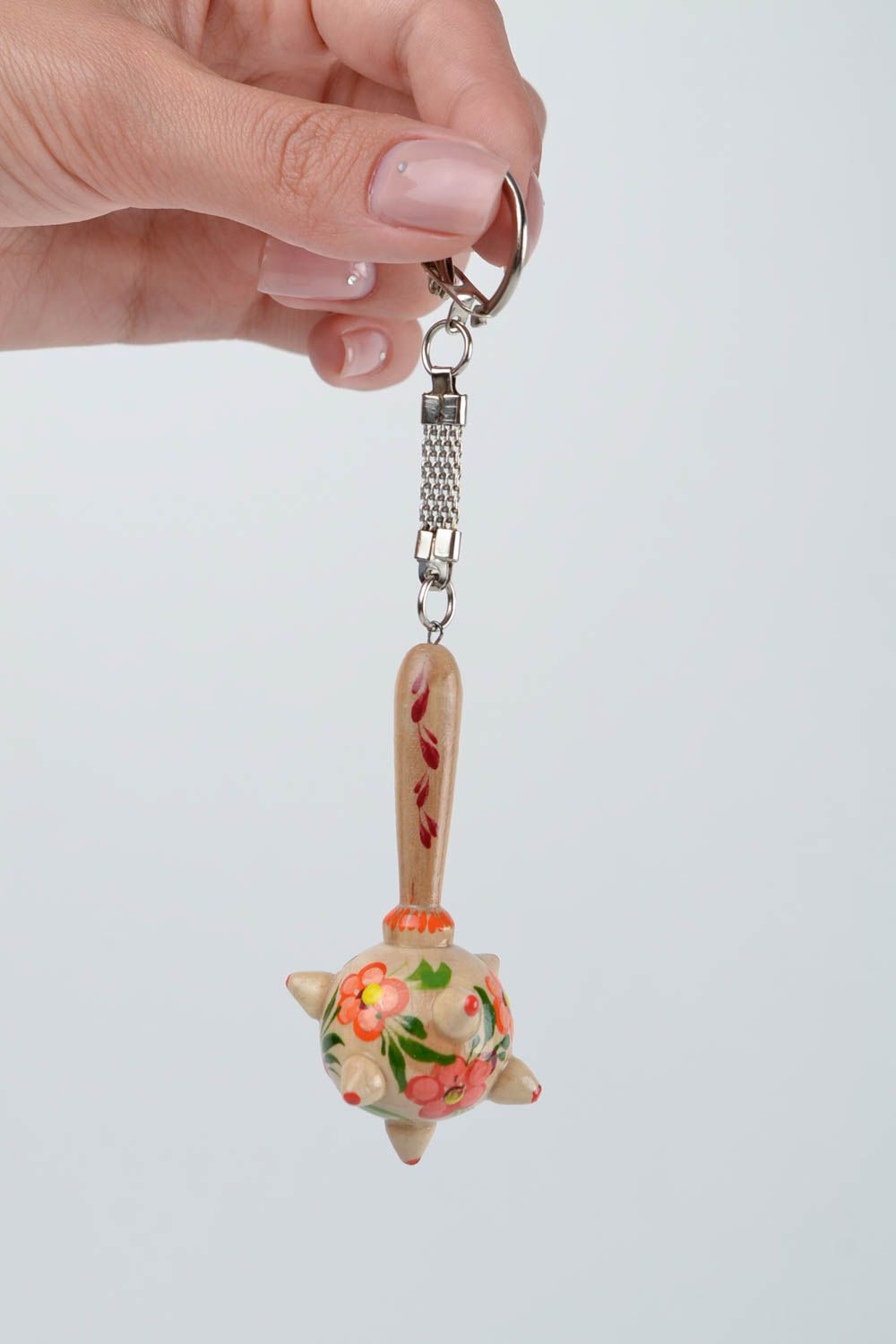 Handmade Schlüselanhänger originell Schlüssel Schmuck Schlüsselanhänger aus Holz foto 2