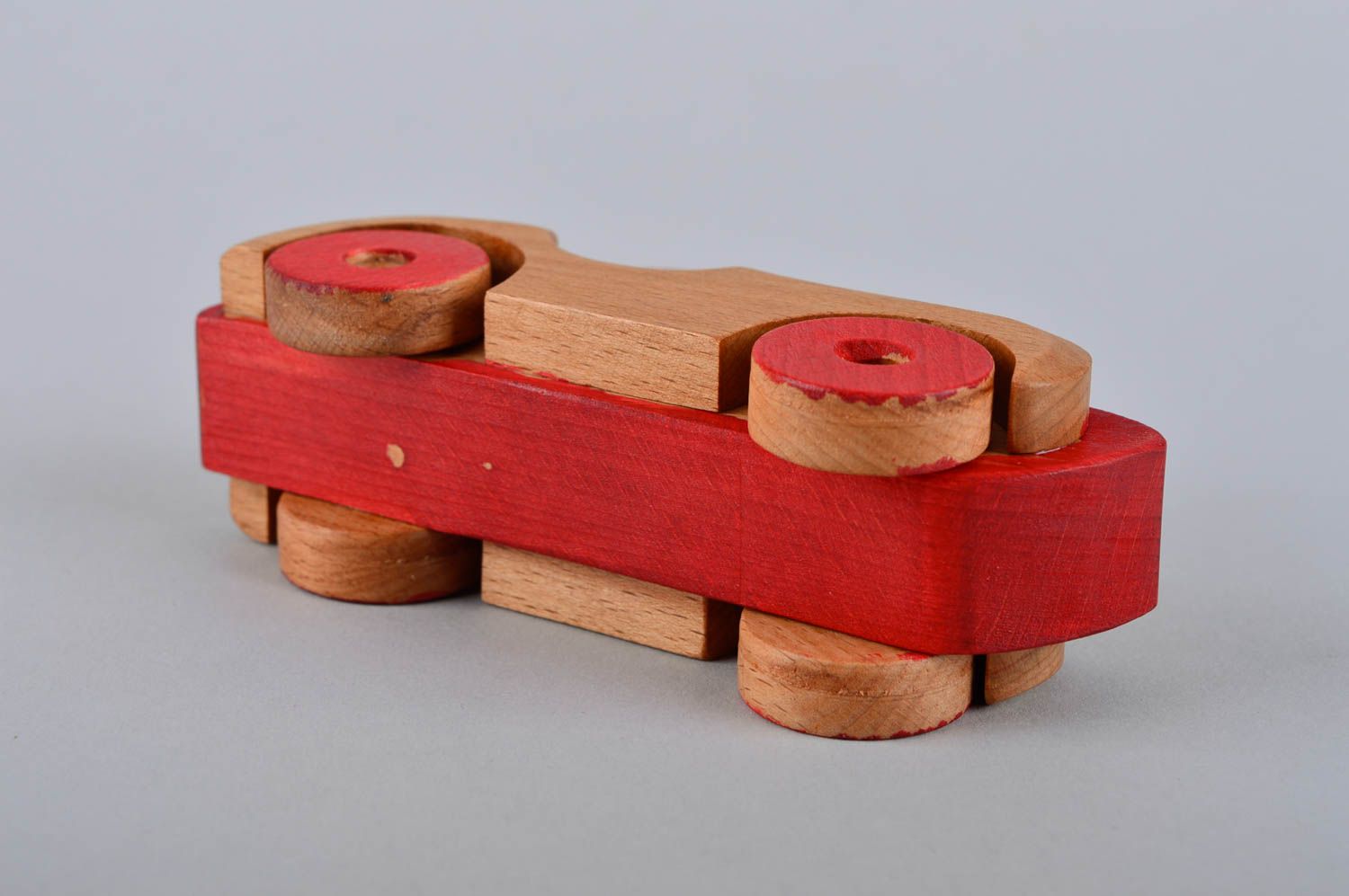 Juguete de madera hecho a mano decoración de interior regalo original Coche foto 4