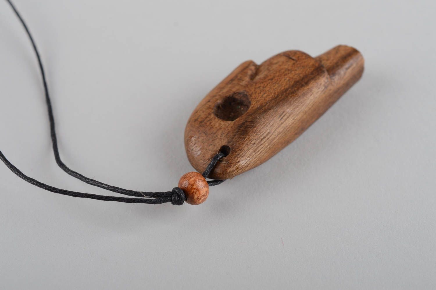 Unusual handmade wooden pendant neck pendant wood craft costume jewelry photo 9