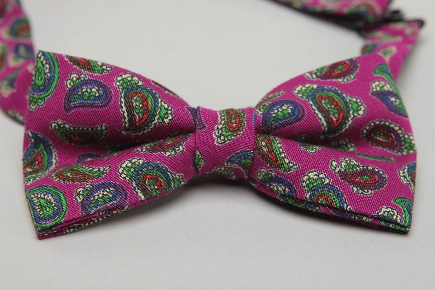 Fabric bow tie with print for shirt photo 2