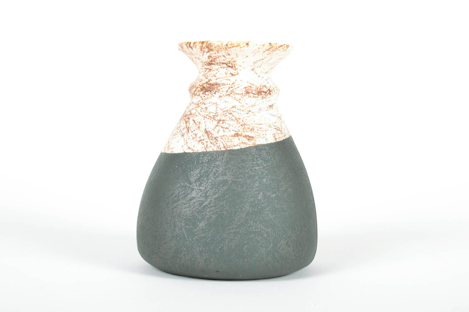 5 inches handmade flower ceramic vase for table décor 0,85 lb photo 4