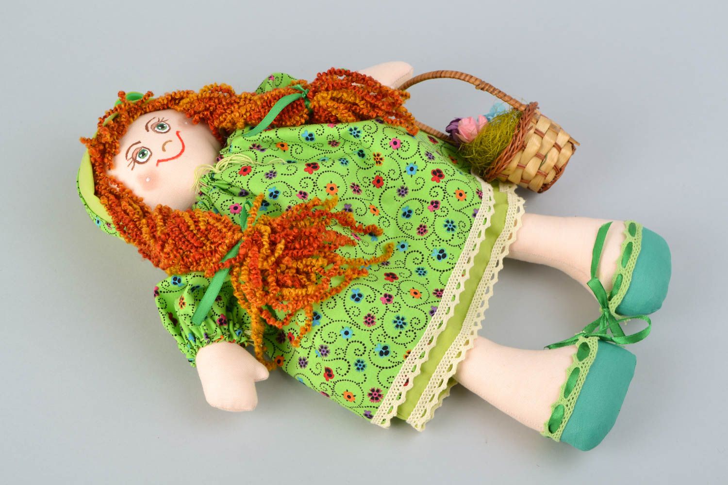 Designer doll with red hair photo 5