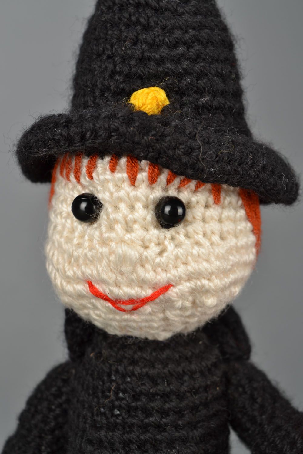 Soft crochet toy Little Witch photo 4