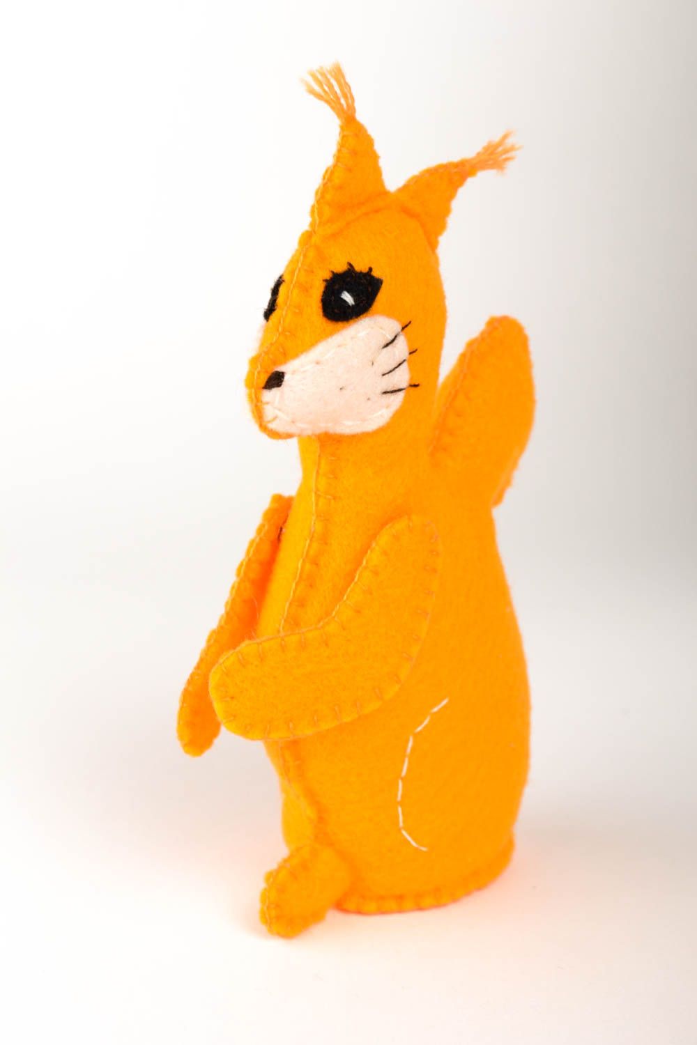 Eichhörnchen Plüschtier handgemachtes Spielzeug Filz Dekoration Kinder Spielzeug foto 4