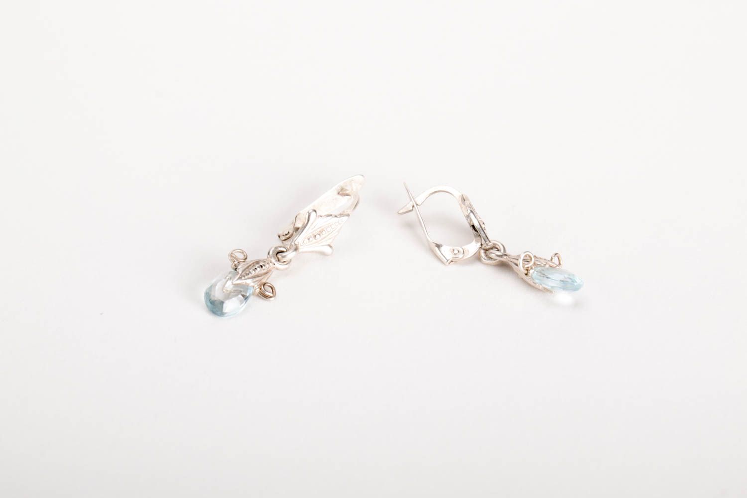 Unique earrings handmade jewelry silver earrings fashion accessories gift ideas photo 4