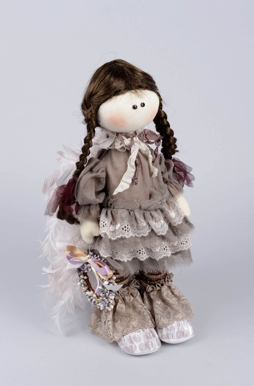 Авторская кукла ручной работы кукла в интерьере красивая тряпичная кукла фото 1