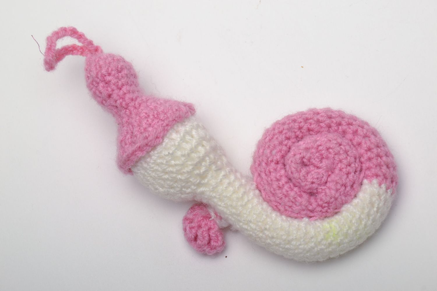 Crochet interior pendant in the shape of snail photo 3